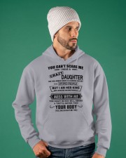 DAUGHTER TO DAD SHIRT- YOU CAN'T SCARE ME- KING Hooded Sweatshirt apparel-hooded-sweatshirt-lifestyle-front-78