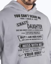 DAUGHTER TO DAD SHIRT- YOU CAN'T SCARE ME- KING Hooded Sweatshirt apparel-hooded-sweatshirt-lifestyle-front-89
