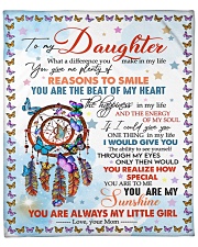MOM TO DAUGHTER GIFT BUTTERFLY HAPPINESS ENERGY Fleece Blanket - 50" x 60" front