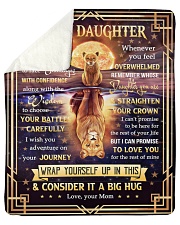 MOM TO DAUGHTER GIFT- I WISH YOU THE STRENGTH TO FACE CHALLENGES WITH CONFIDENCE Sherpa Fleece Blanket tile
