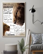 GRANDMA TO GRANDSON GIFT- JUST DO YOUR BEST- LION 11x17 Poster lifestyle-poster-1