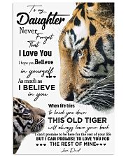 DAD TO DAUGHTER GIFT - TIGER- HAVE YOUR BACK 11x17 Poster front