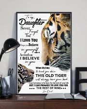 DAD TO DAUGHTER GIFT - TIGER- HAVE YOUR BACK 11x17 Poster lifestyle-poster-2