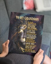 GRANDMA TO GRANDSON GIFT- FATE STORM CROWN -LION 11x14 Gallery Wrapped Canvas Prints aos-canvas-pgw-11x14-lifestyle-front-25