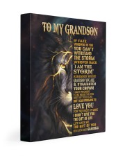 GRANDMA TO GRANDSON GIFT- FATE STORM CROWN -LION 11x14 Gallery Wrapped Canvas Prints front