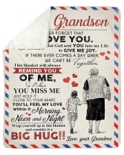 GRANDMA TO GRANDSON GIFT GIVE JOY FEEL LOVE GOD Sherpa Fleece Blanket tile
