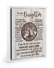 MOM TO DAUGHTER GIFT- TREE- DANCE IN THE RAIN Floating Framed Canvas Prints White tile