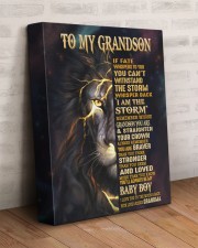 GRANDMA TO GRANDSON GIFT- FATE STORM BRAVER -LION 11x14 Gallery Wrapped Canvas Prints aos-canvas-pgw-11x14-lifestyle-front-07