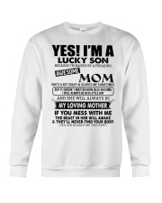 LUCKY SON GIFT -AWESOME MOM SCARES- LOVING MOTHER Crewneck Sweatshirt tile