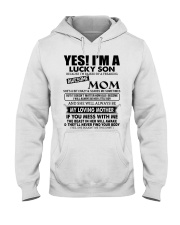 LUCKY SON GIFT -AWESOME MOM SCARES- LOVING MOTHER Hooded Sweatshirt tile
