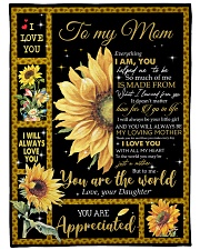 DAUGHTER TO MOM GIFT YOU ARE APPRECIATED Large Fleece Blanket - 60" x 80" front