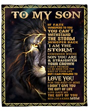 MOM TO SON GIFT LION FATE STORM STRAIGHTEN CROWN Fleece Blanket - 50" x 60" front