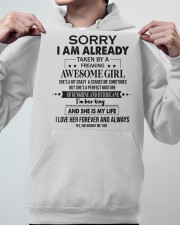 BOYFRIEND GIFT- TAKEN BY A FREAKING AWESOME GIRL Hooded Sweatshirt apparel-hooded-sweatshirt-lifestyle-front-46