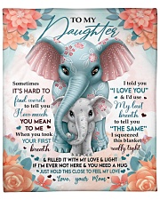 MOM TO DAUGHTER GIFT- I LOVE YOU I'D USE MY LAST BREATH TO TELL YOU THE SAME Fleece Blanket - 50" x 60" front