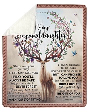 GRANDMA TO GRANDDAUGHTER GIFT DEER SAFE ENJOY Sherpa Fleece Blanket tile