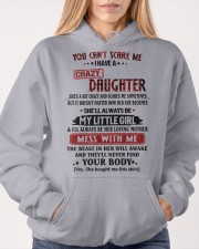 DAUGHTER TO MOM GIFT- YOU CAN'T SCARE ME Hooded Sweatshirt apparel-hooded-sweatshirt-lifestyle-front-85