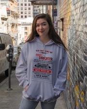 DAUGHTER TO MOM GIFT- YOU CAN'T SCARE ME Hooded Sweatshirt lifestyle-unisex-hoodie-front-1