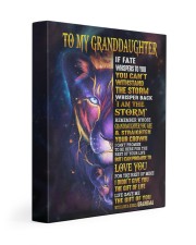 GRANDMA TO GRANDDAUGHTER GIFT LION BRAVER LOVED 11x14 Gallery Wrapped Canvas Prints front