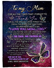 DAUGHTER TO MOM GIFT DAY BY DAY YOU MEAN MORE Large Fleece Blanket - 60" x 80" front