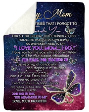 DAUGHTER TO MOM GIFT DAY BY DAY YOU MEAN MORE Sherpa Fleece Blanket tile