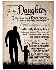 DAD TO DAUGHTER GIFT LOVE YOU FOR THE REST OF MINE Large Fleece Blanket - 60" x 80" front