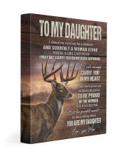 MOM TO DAUGHTER GIFT- DEER SUDDENLY A WOMAN STOOD 11x14 Gallery Wrapped Canvas Prints front