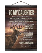 MOM TO DAUGHTER GIFT- DEER SUDDENLY A WOMAN STOOD Hanging Canvas tile