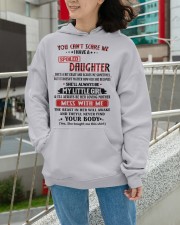 SPOILED DAUGHTER TO MOM GIFT- YOU CAN'T SCARE ME Hooded Sweatshirt apparel-hooded-sweatshirt-lifestyle-front-103