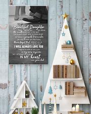 DAD TO DAUGHTER GIFT -ALWAYS CARRY YOU IN MY HEART 11x17 Poster lifestyle-holiday-poster-2