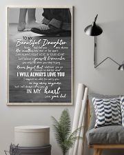 DAD TO DAUGHTER GIFT -ALWAYS CARRY YOU IN MY HEART 11x17 Poster lifestyle-poster-1