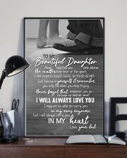 DAD TO DAUGHTER GIFT -ALWAYS CARRY YOU IN MY HEART 11x17 Poster lifestyle-poster-2