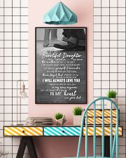 DAD TO DAUGHTER GIFT -ALWAYS CARRY YOU IN MY HEART 11x17 Poster lifestyle-poster-6