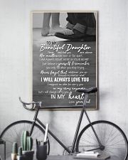 DAD TO DAUGHTER GIFT -ALWAYS CARRY YOU IN MY HEART 11x17 Poster lifestyle-poster-7