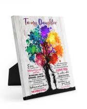 MOM TO DAUGHTER GIFT - DANCE IN THE RAIN Easel-Back Gallery Wrapped Canvas tile