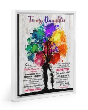 MOM TO DAUGHTER GIFT - DANCE IN THE RAIN Floating Framed Canvas Prints White tile