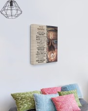 MOM TO SON GIFT LION BRAVER CROWN LAUGH LOVE LIVE 11x14 Gallery Wrapped Canvas Prints aos-canvas-pgw-11x14-lifestyle-front-02
