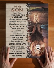 MOM TO SON GIFT LION BRAVER CROWN LAUGH LOVE LIVE 11x14 Gallery Wrapped Canvas Prints aos-canvas-pgw-11x14-lifestyle-front-32