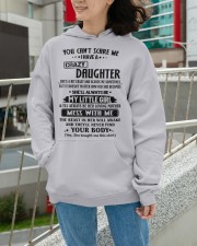 DAUGHTER TO MOM GIFT- YOU CAN'T SCARE ME Hooded Sweatshirt apparel-hooded-sweatshirt-lifestyle-front-103