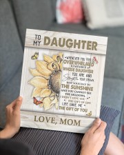 MOM TO DAUGHTER GIFT - KEEP YOUR FACE TO THE SUNSHINE 11x14 Gallery Wrapped Canvas Prints aos-canvas-pgw-11x14-lifestyle-front-25