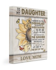 MOM TO DAUGHTER GIFT - KEEP YOUR FACE TO THE SUNSHINE 11x14 Gallery Wrapped Canvas Prints front