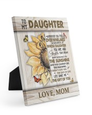 MOM TO DAUGHTER GIFT - KEEP YOUR FACE TO THE SUNSHINE Easel-Back Gallery Wrapped Canvas tile