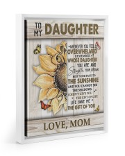 MOM TO DAUGHTER GIFT - KEEP YOUR FACE TO THE SUNSHINE Floating Framed Canvas Prints White tile
