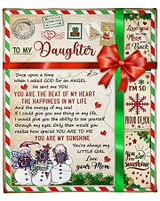 MOM TO DAUGHTER GIFT- CHRISTMAS - YOU ARE THE BEAT OF MY HEART Fleece Blanket - 50" x 60" front
