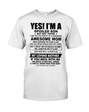 SPOILED SON GIFT - AWESOME MOM CUSS LOVING MOTHER Classic T-Shirt tile