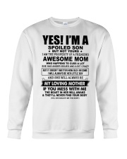 SPOILED SON GIFT - AWESOME MOM CUSS LOVING MOTHER Crewneck Sweatshirt tile