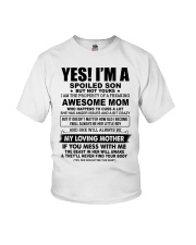 SPOILED SON GIFT - AWESOME MOM CUSS LOVING MOTHER Youth T-Shirt tile