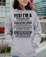 SPOILED SON GIFT - AWESOME MOM CUSS LOVING MOTHER Hooded Sweatshirt apparel-hooded-sweatshirt-lifestyle-front-102