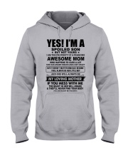 SPOILED SON GIFT - AWESOME MOM CUSS LOVING MOTHER Hooded Sweatshirt front