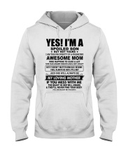 SPOILED SON GIFT - AWESOME MOM CUSS LOVING MOTHER Hooded Sweatshirt tile