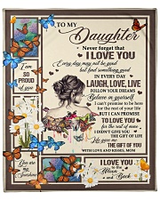 MOM TO DAUGHTER GIFT OF YOU- LIVE LAUGH LOVE Fleece Blanket - 50" x 60" front